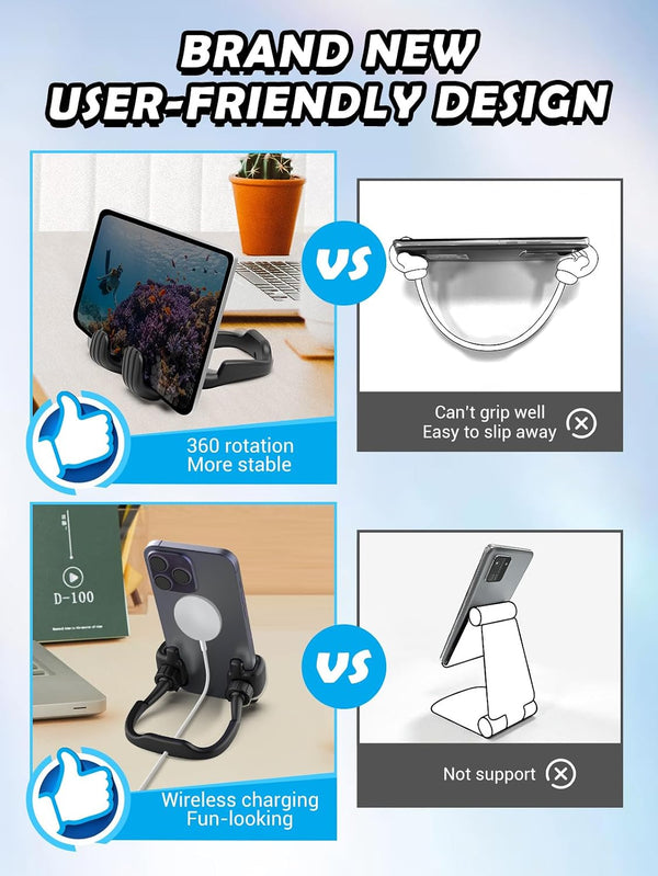 Stocking Stuffers for Teens Boys Men Kids Gifts Thumbs Up Lazy Phone Holder | Back to School Supplies, Cell Phone Stand for Desk, Gifts for Adults