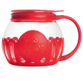 Ecolution Patented Micro-Pop Microwave Popcorn Popper with Temperature Safe Glass, 3-in-1 Lid Measures Kernels and Melts Butter, Made Without BPA,