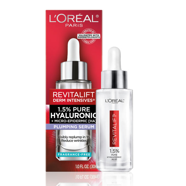 L'Oreal Paris Revitalift 1.5% Pure Hyaluronic Acid Serum for Face, anti Aging Se
