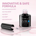 Gelike EC 6-in-1 Jelly Nail Builder Gel: Sheer Baby Pink UV Rubber Base Gel for Apex Building & Extension – Extra Strong Adhesive for Press On &