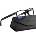 ANYLUV Blue Light Glasses for Sleep, 99.9% Blue Green Light Blocking with Red Lens, Blue Light Glasses Black Clear