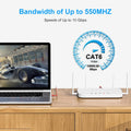 Cat6 Patch Cables 0.5 Foot (6 Pack), Cat 6 Ethernet Cable, 24AWG CCA Cord, UTP Network, Internet Cable, Compatible for PC, Routers, Switches,