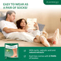 PLANTIFIQUE Foot Peeling Mask for Men, Dermatologically Tested - 2 Pairs Aloe Vera 1 Count (Pack of 2)