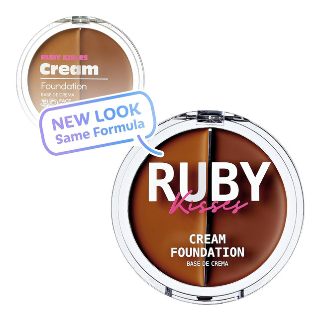 Ruby Kisses 3D Face Creator Cream Foundation & Concealer, 12 Hours Long Lasting,