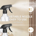 Spray Bottles 2-Pack, 10 Oz, Mist & Stream, Heavy Duty Spraying Empty Water Sprayer Bottle, BPA Free Plastic Refillable Containers for Cleaning