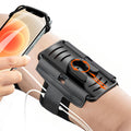 Cell Phone Running Armband - Detachable & 360° Rotatable Universal Cellphone Arm Band for iPhone 17 16 15 14 13 Pro Max Plus Samsung Galaxy Note