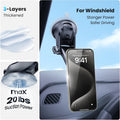 APPS2Car Magnetic Phone Mount for Car, Dashboard & Windshield Suction Cup Holder with Telescopic Arm, Requires Metal Plate for Proper Use, Fit for