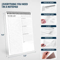 Of a Happy Kind To Do List Notepad: With Multiple Functional Sections - 6.5 x 9.8 60 Sheets - Spiral Daily Planner Notebook - Task CheckList