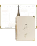 Beautiful To Do List Notebook - Aesthetic Daily Planner to Easily Organize Your Tasks And Boost Productivity - Stylish Undated ADHD Planner Gift