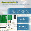 EIELE Soldering Practice Kits Electromagnetic Emitter DIY Soldering Project Electronic Kits Mini Voltage Converter Module Suitable for Students