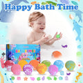 Bath Bombs for Kids with Toys Inside for Girls Boys - 10 Handmade Bubble Bath Fizzies Bomb with Surprise Sea Animals Toys, Easter Birthday