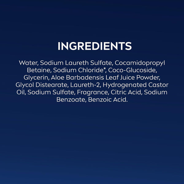NIVEA MEN Maximum Hydration Body Wash for Dry Skin, Aloe Vera Enriched, 3-in-1 Moisturizing Body Wash, Face and Hair, Paraben Free, Vegan Formula,