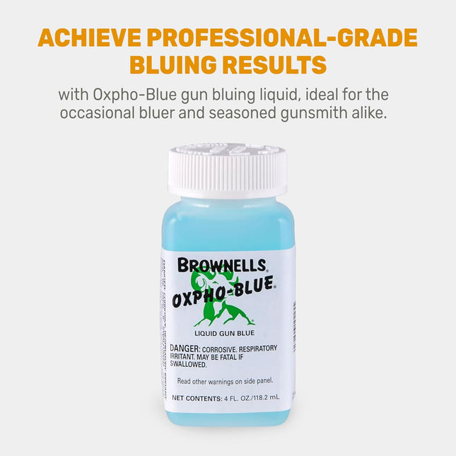 Brownells Oxpho-Blue Liquid Gun Blue, Cold Bluing Solution, Gunsmithing Tools Ma