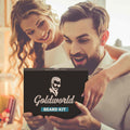 Beard Kit,Beard Grooming Kit W/Beard Wash/Shampoo,2 Packs Beard Oil,Beard Balm,Beard Wash,Brush,Comb,Scissor,Storage Bag,E-Book,Beard