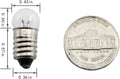 10-Pack E10 Mini Light Bulbs Screw Base Indicator Light Incandescent Bulb Old-Fashioned Flashlight Lamp for Physical Electrical Experiment 2.5V