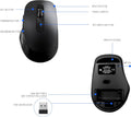 Wireless Mouse,2.4G USB Computer Mouse with 3-Level, Silent Quiet Click, Ergonomic, 6 Buttons Portable for Pc,Laptop,Chromebook,Mac - Black