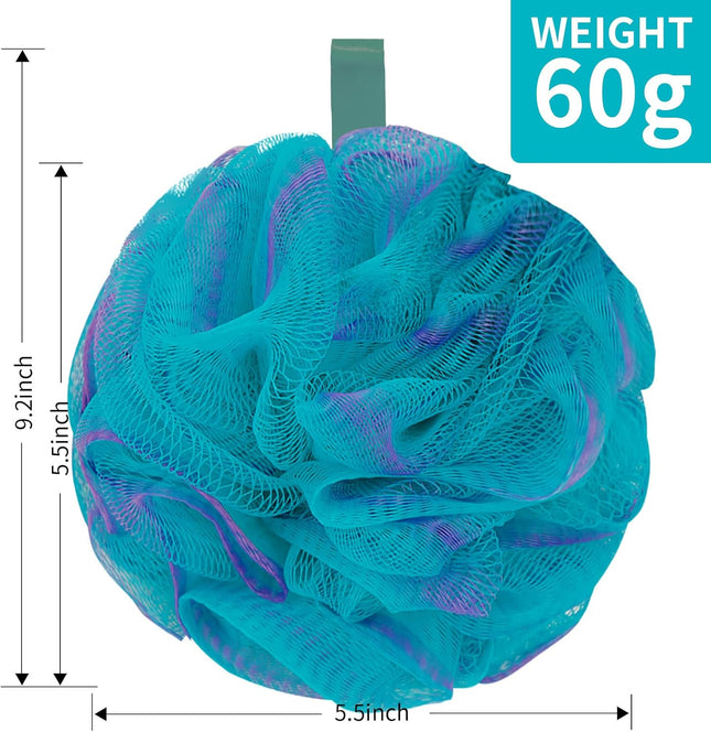Loofah Sponge Soft Mesh Shower Puffs for Body Wash Bath Sponge Body Scrubber for