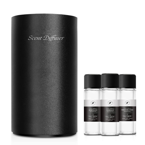 Waterless Essential Oil Diffuser Starter Kit - No Water Needed, Battery Operated Mini Scent Air Machine, Included 3X20Ml Essential Oils, Portable