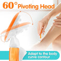 DreamGenius Travel Razors for Women Include 1 Handle and 5 Cartridges, Extra Smooth 5-Blade Travel Essentials Razor with Case for Shaving, Orange