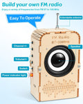 Poraxy Science Kits for Kids Age 8-12 12-14, STEM Toys for 8-13, Build Your Own Bluetooth Speaker & FM Radio, 3D Puzzles DIY Projects, Birthday