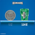 ICE BREAKERS Ice Cubes Spearmint Sugar Free Chewing Gum Bottles, 3.24 Oz (6 Count, 40 Pieces)