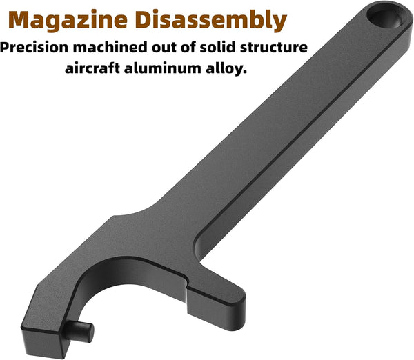 HEKAGURA Tools Kit for Glock, Front Sight Remove Pin Punch Magazine Disassembly Tools for Glock 17 19 19x 26 27 43 43x Accessories Black