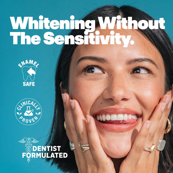 Lumineux Teeth Whitening Toothpaste - Peroxide Free, Enamel Safe for Sensitive Whiter Teeth - Fluoride Free, No Alcohol, Artificial Colors, SLS