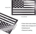 American Flag Magnet Decal, 2 Pack 6.1 x 3.7 Inch USA Flag Stickers with Patriotic Stars Reflective Stripes for Cars & Trucks - Support US