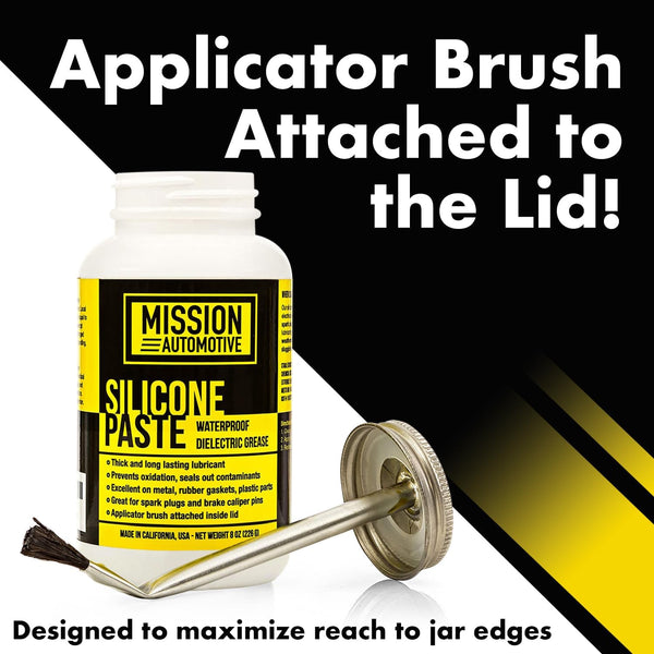 Mission Automotive Silicone Dielectric Grease Paste - 8 Oz Dielectric Grease for Electrical Connectors and Spark Plug Protection - Waterproof