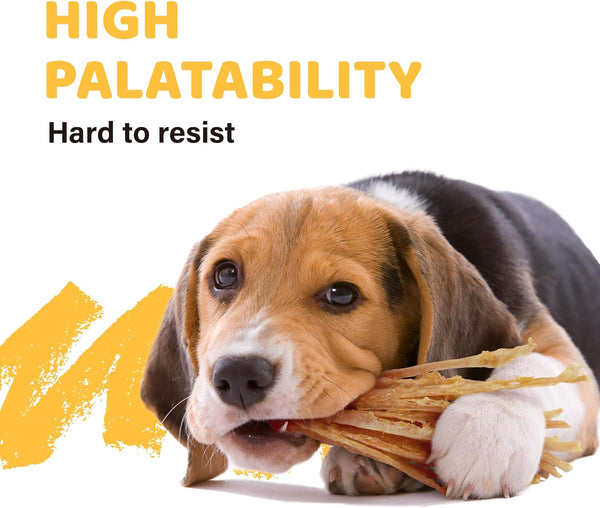 Turkey Tendons for Dogs, 100% Turkey and US Sourced Raw Material, Hypoallergenic, All Natural Human Grade Puppy Chew, Rawhide Alternative Dog