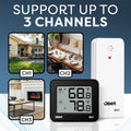 OBET Indoor Outdoor Thermometer Wireless Outdoor Thermometer Digital Thermometer Gauge 500Ft Remote Temperature Monitor for House Home Room Patio
