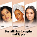 Kitsch Microfiber Hair Towel Wrap for Women – Micro Dot Micro Dot 1 Count