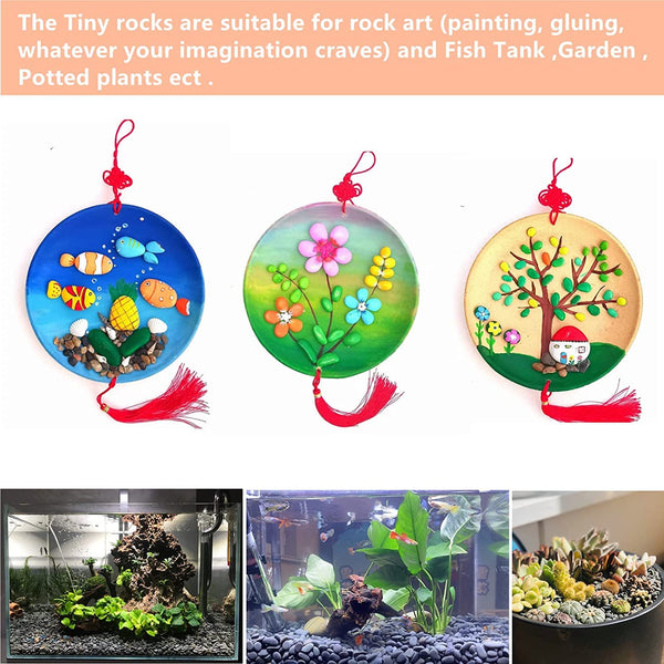 lifetop 120PCS Painting Rocks, DIY Rocks Flat & Smooth Kindness Rocks for Arts, Crafts, Decoration, Medium/Small/Tiny Rocks for Painting,Hand