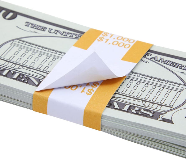BLUE PANDA Money Bands - 300-Pack, 7.75 x 1.25 In, 9 ABA Colors - Money Organizer for Cash & Currency Straps With Adhesive Strip for Efficient