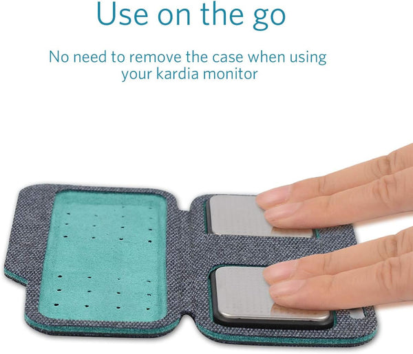 CoBak Carrying case for Kardia Mobile EKG Monitor - Travel Kardia Case Fits in Pocket, Features Magnetic Closure to Keep Kardia Device Safe On The