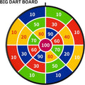 TEMI 29" Large Dart Board for Kids, Boys Toys Dartboards with 20 Balls, Indoor and Outdoor Sport Fun Party Play Game Toys, Birthday Gifts for Boys
