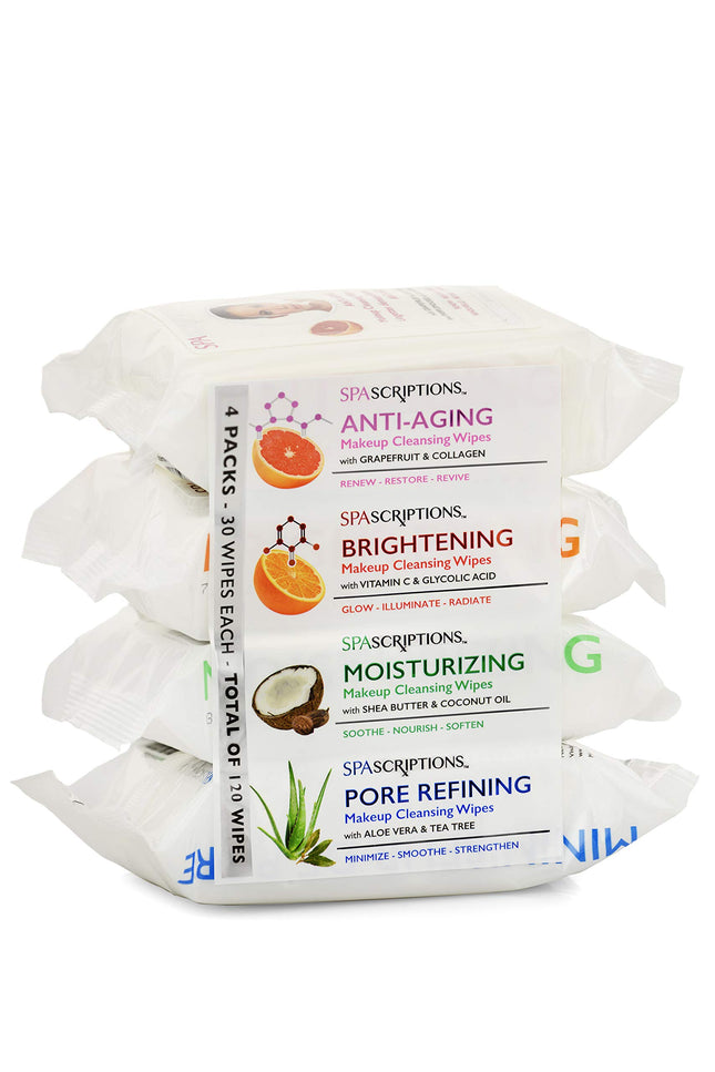 Spascriptions™ Anti-Aging, Brightening, Moisturizing & Pore Refining Towelettes 