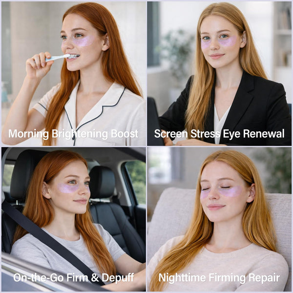 Tintark Diamond Gaze Hydrogel Under Eye Patches, 28 Pairs | Individually wrapped retinol niacinamide eye masks with polyglutamic acid for fine