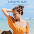 Bone Conduction Headphones Bluetooth 6.0 Open Ear Headphones Wireless Headphones with Mic 10H Playtime Sports Earphones, IPX6 Waterproof Headset