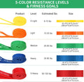 Resistance Bands, Pull up Bands, Workout Bands for Exercise, Thick Heavy Resistance Band Set with Door Anchor, Elastic Bands for Body Stretching,