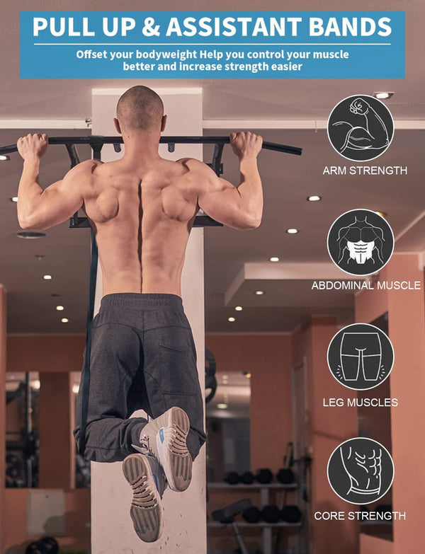 Resistance Bands, Pull up Bands, Exercise Workout Bands for Working Out, Pull up Assistance Bands Set for Men & Women, Body Stretching, Physical