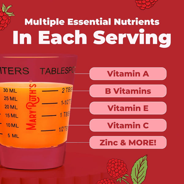 Multivitamin for Women, Men & Kids by Maryruth'S | Liquid Morning Multivitamin | Mens, Womens Vitamins | Vitamin a C D E B6 B12 Biotin Zinc |