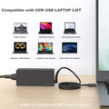 DECSZDY Replacement for 65W Lenovo Laptop Charger USB C