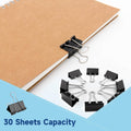 240 Pack Mini Binder Clips, Black Binder Clips, Small Paper Clips 15mm 5/8 Inch. Micro Size Office Clips for Home School Office and Business (15mm