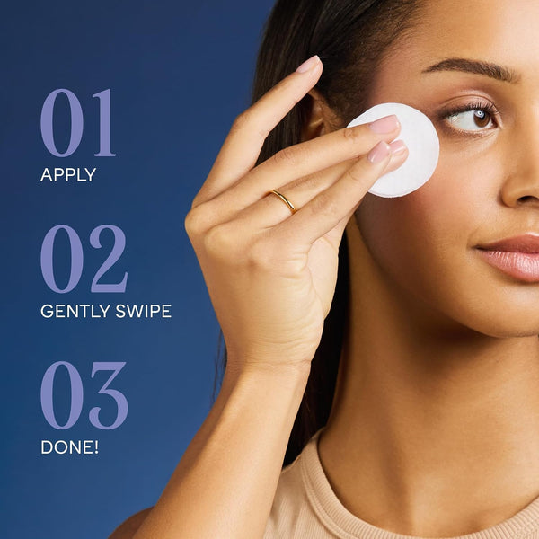 Marcelle Gentle Eye Makeup Remover Pads for Sensitive Eyes, 85 Pads Waterproof
