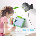 BESKAR USB Small Desk Fan, Portable Fans with 3 Speeds Strong Airflow, Quiet Operation and 360°Rotate, Personal Table Fan for Home,Office, Bedroom