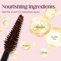Unidollss Tubing Mascara Volume and Length Brown Lengthening Long Lasting All Day, No Smudging, No Clumping, Washable Voluminous Tubing Mascara