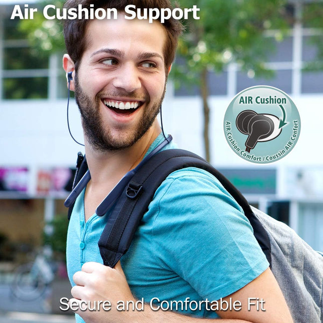 JVC Air Cushion Wireless Earbuds Headphones, Bluetooth 5.0, Water Resistant IPX4, Long Life Battery (Up to 24 Hours), 3-