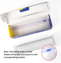 KAMMAK Plastic Wrap with Slide Cutter - 12 Inch Food Service Cling Film Roll - Clear Refillable Stretch Film - 1000 SQ FT Wrap - Bulk Quick Cut