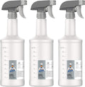 MR.SIGA 24 Oz Empty Plastic Spray Bottles for Cleaning Solutions, Heavy Duty Household Reusable Spray Bottles with Measurements and Adjustable